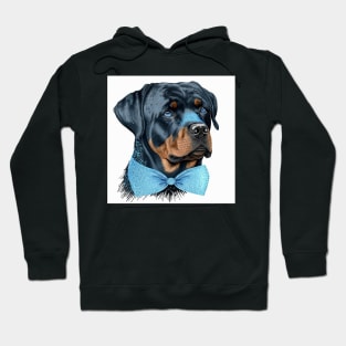 Rottweiler Bow Hoodie